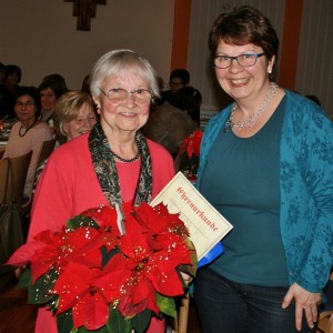 Ehrenmitglied Margarete Wein mit der 2. Vorsitzenden Evi Pauthner. (Fotos: Ingrid Kroboth)